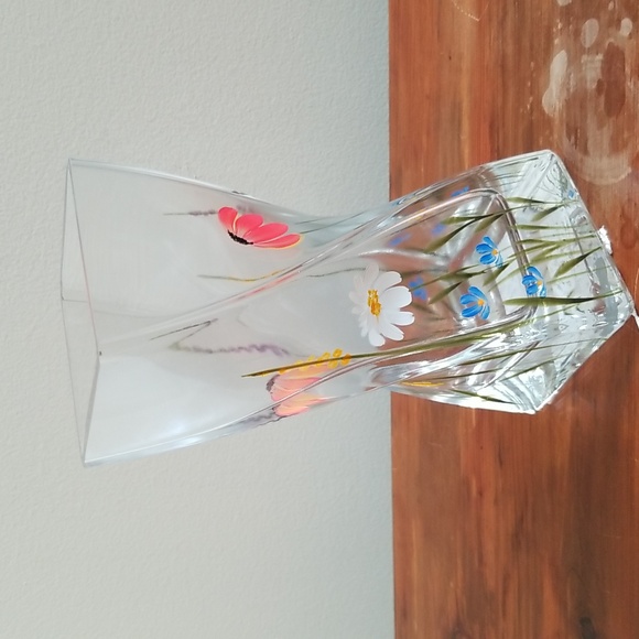 Nobile Blown and Handpainted Meadow Twist Vase - Picture 4 of 8